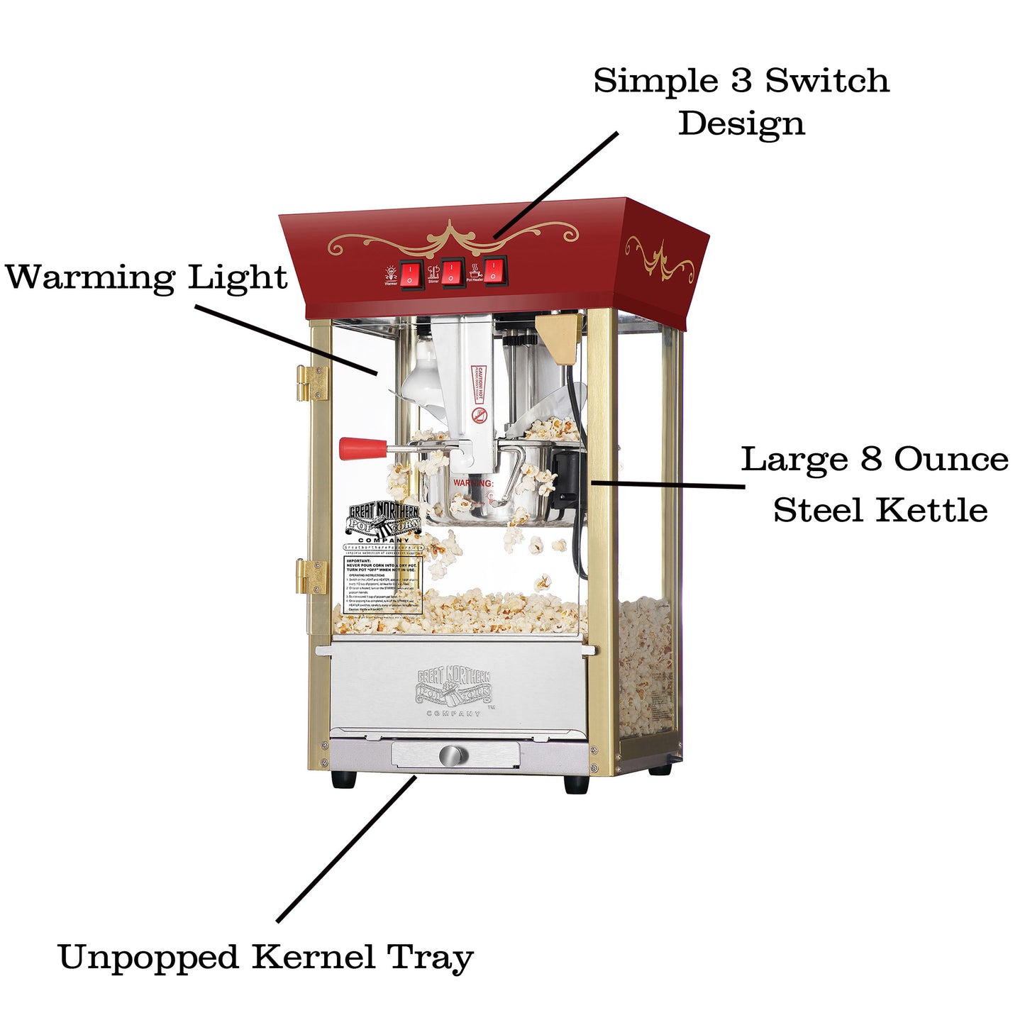Great Northern Popcorn Matinee Machine and Popcorn