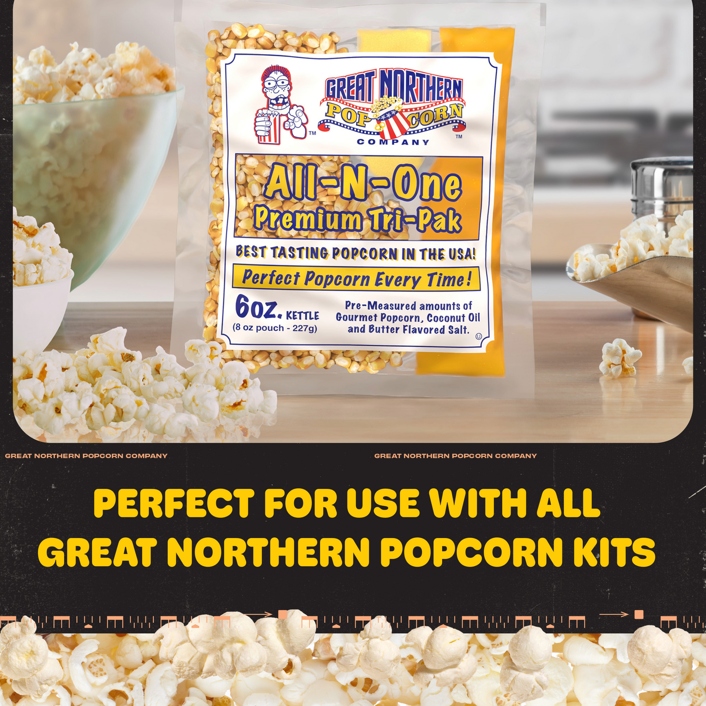Great Northern Popcorn Campfire Popper, Black