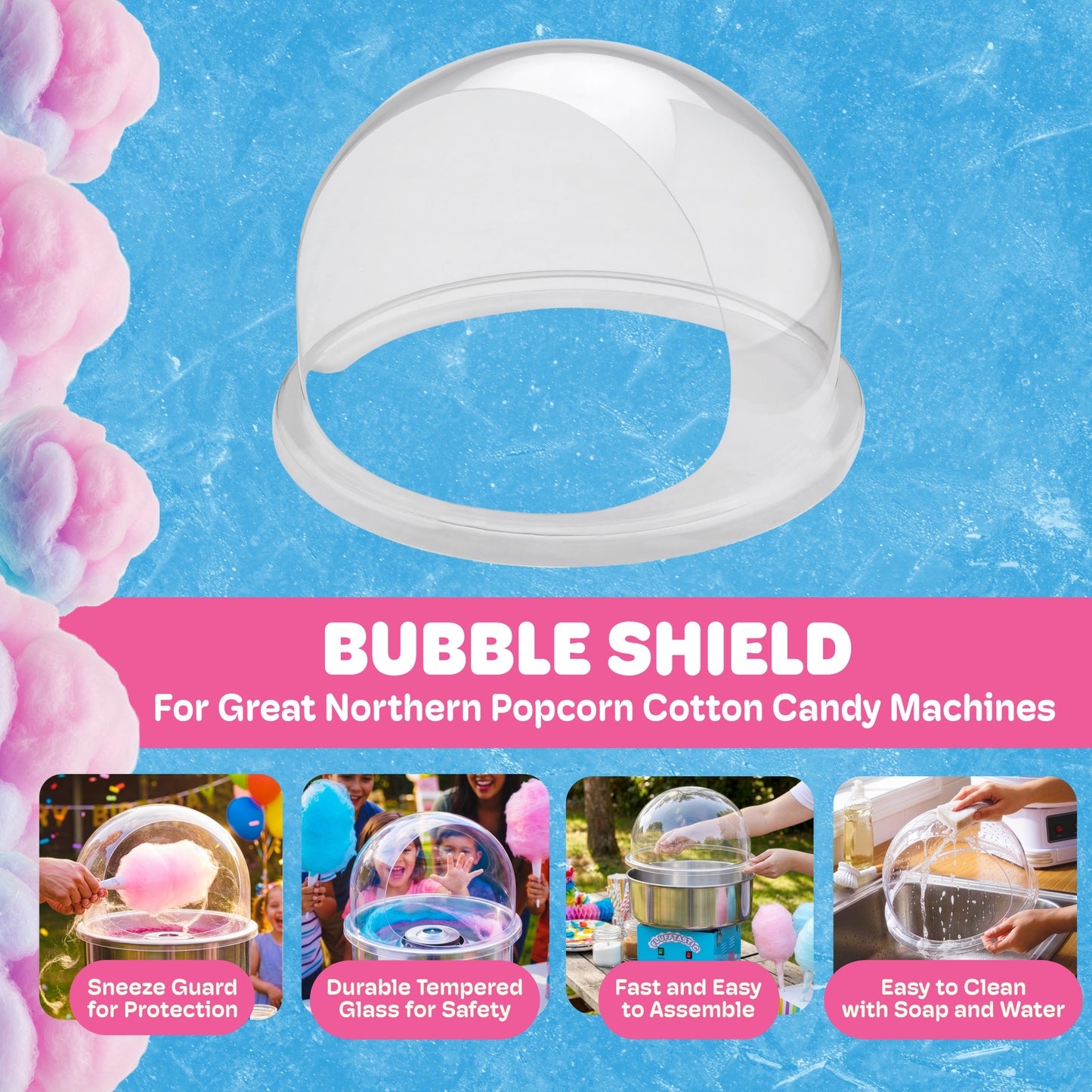 Great Northern Popcorn 21in Cotton Candy Dome