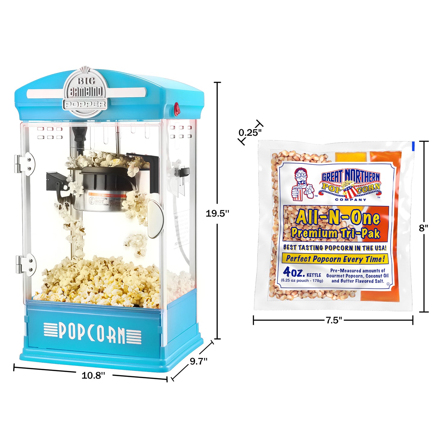 Great Northern Popcorn 4 Oz Popcorn Maker Set