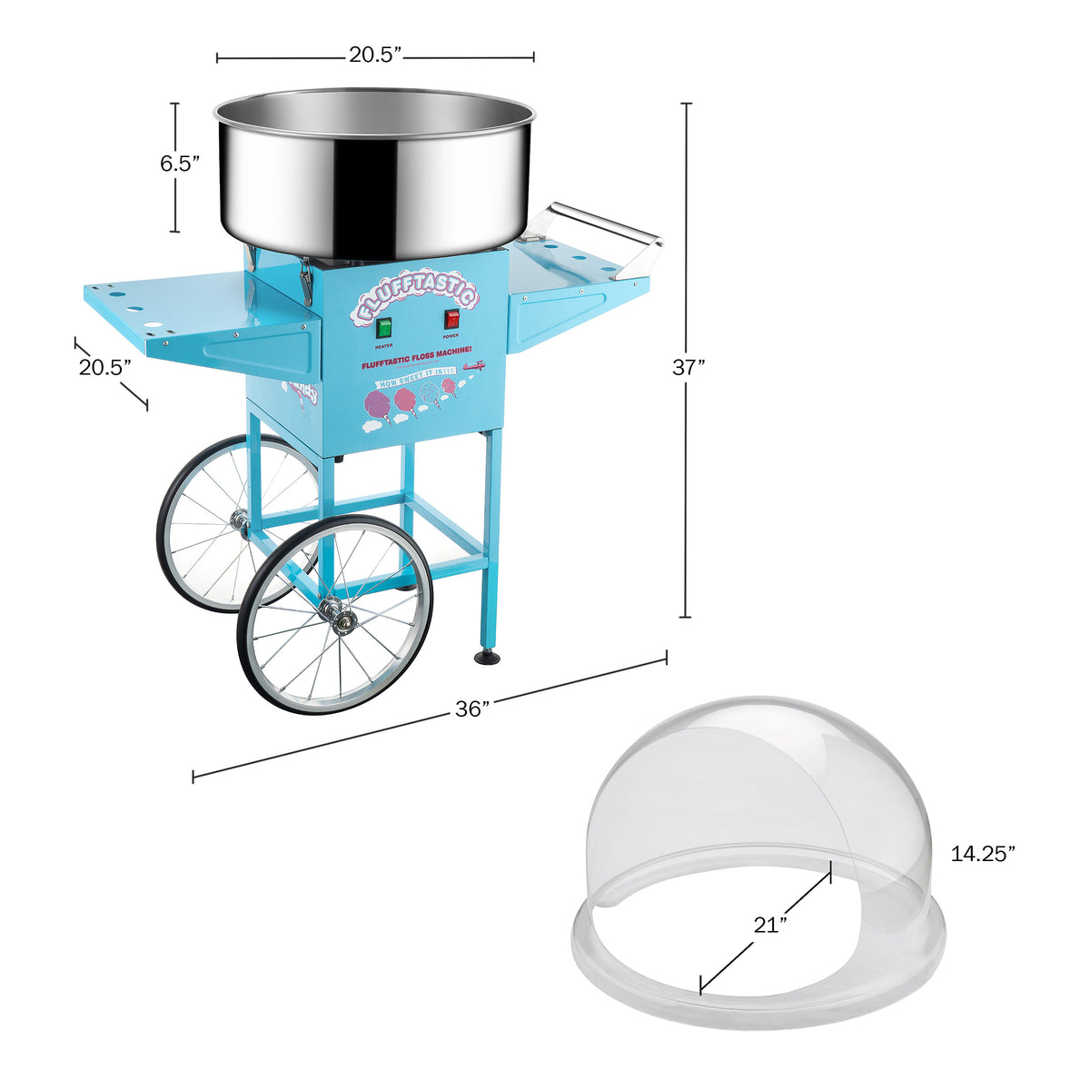Great Northern Popcorn Cotton Candy Cart Set