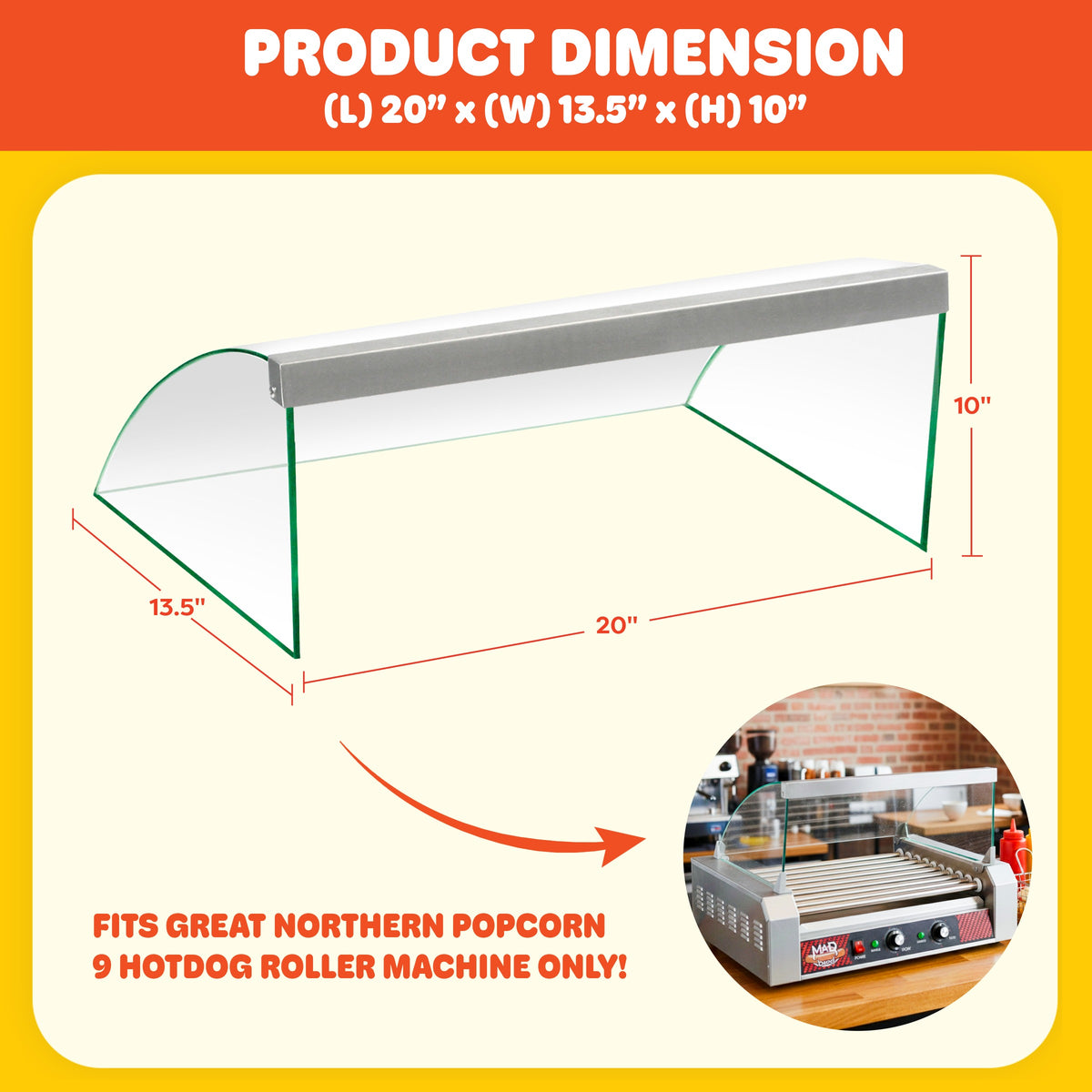 Great Northern Popcorn 9-Roller Grill Cover