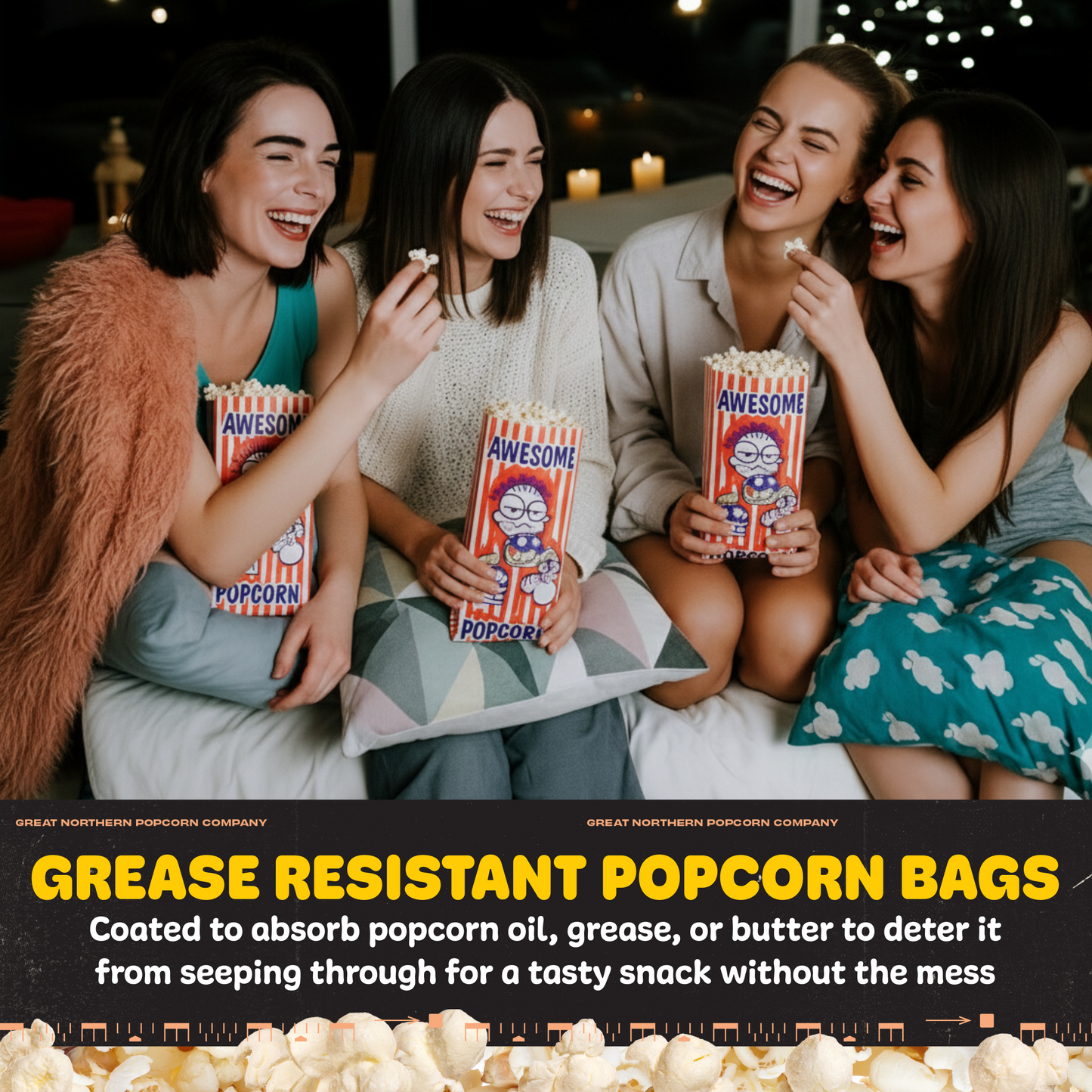 Great Northern Popcorn 2oz Serving Bags, 100 Count
