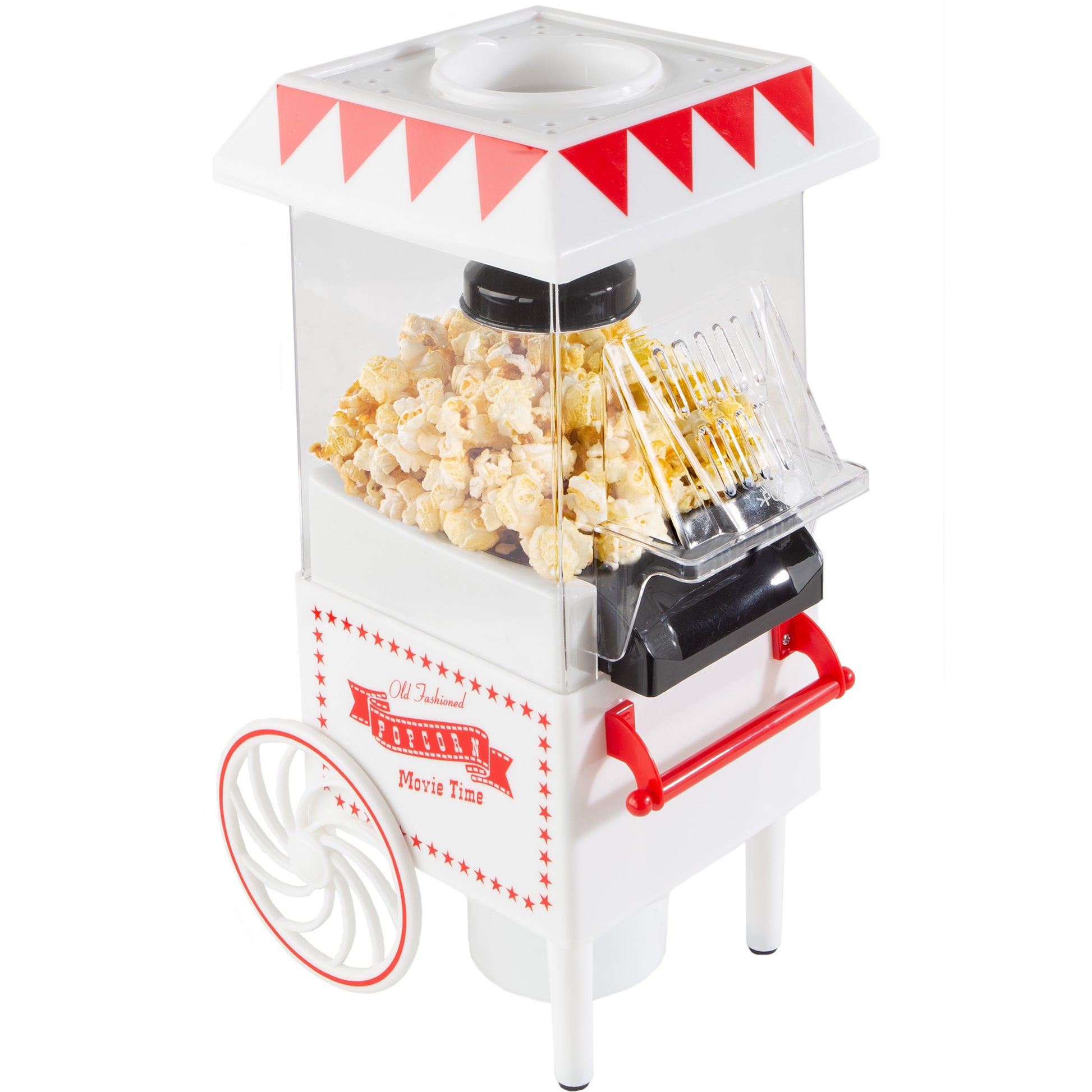 Air Popper Popcorn Machine Hot Air Kernel Maker (Black)