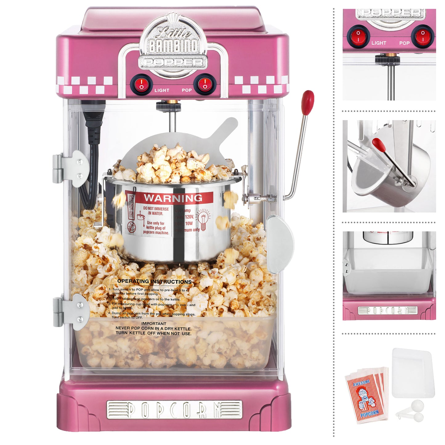 Little Bambino Countertop Popcorn Machine