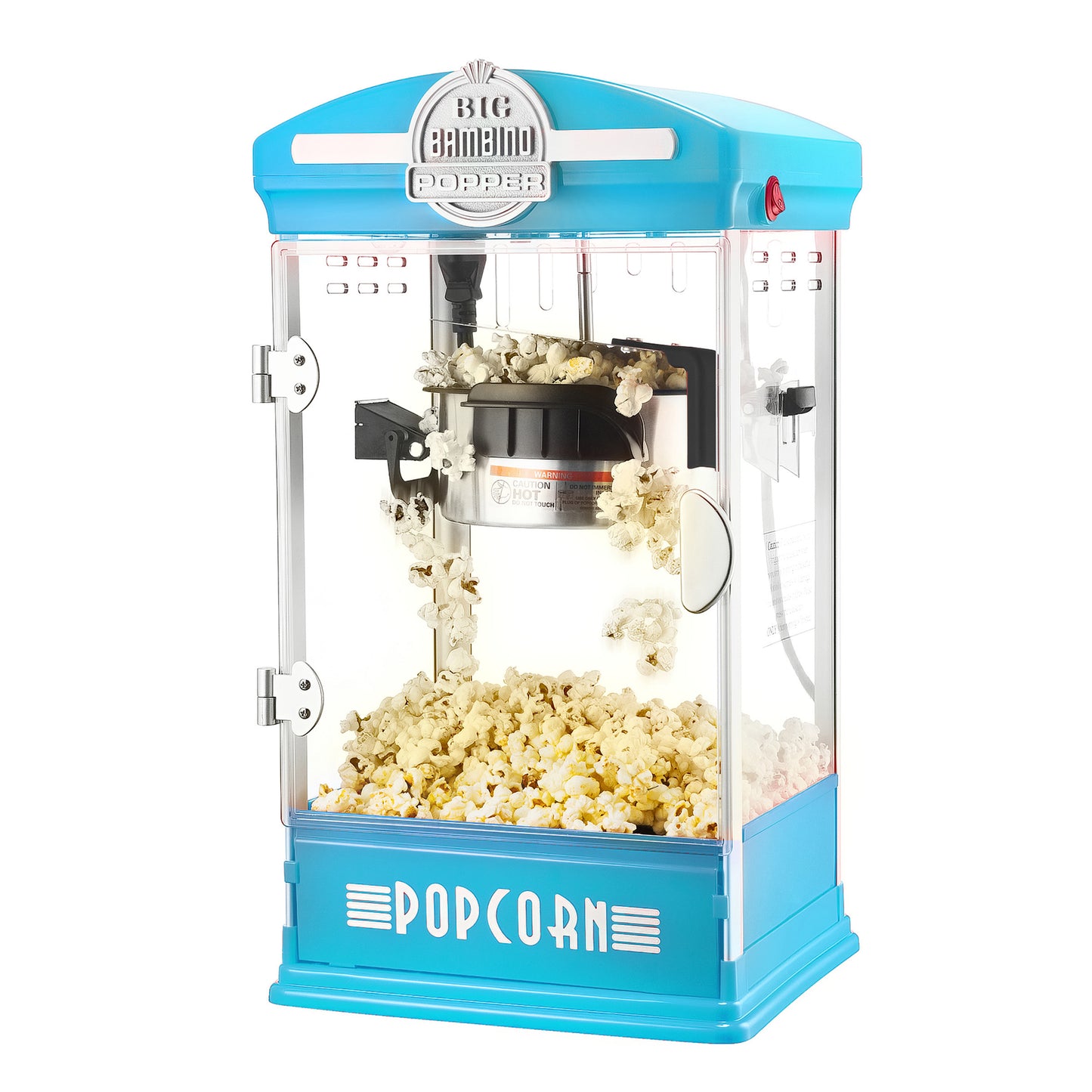 Big Bambino Countertop Popcorn Machine with 4 Ounce Kettle - Blue