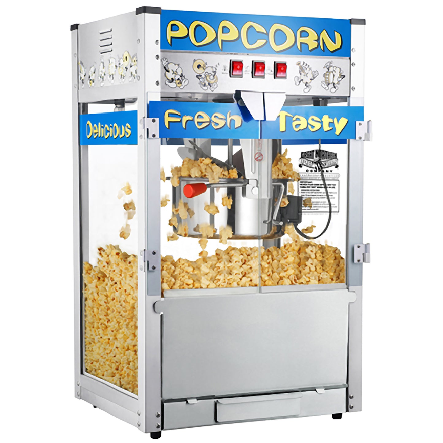 Great Northern Popcorn 12oz Popcorn Machine, Blue