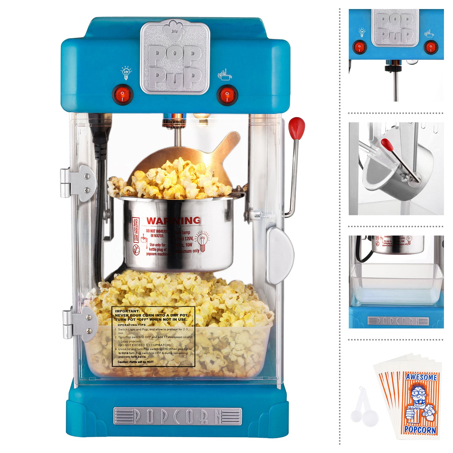 Pop Pup Countertop Popcorn Machine