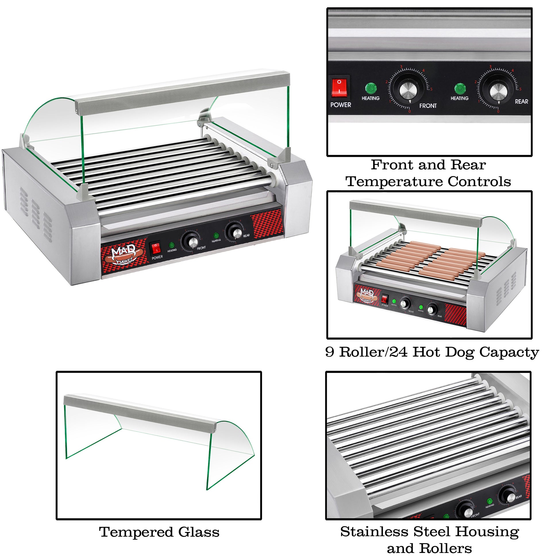 Hot Dog Machines: Cookers, Bun Steamers, Rollers, & Makers