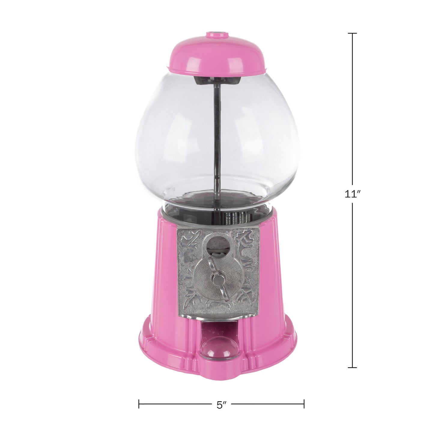 11" Gumball Machine with Coin Bank - Pink