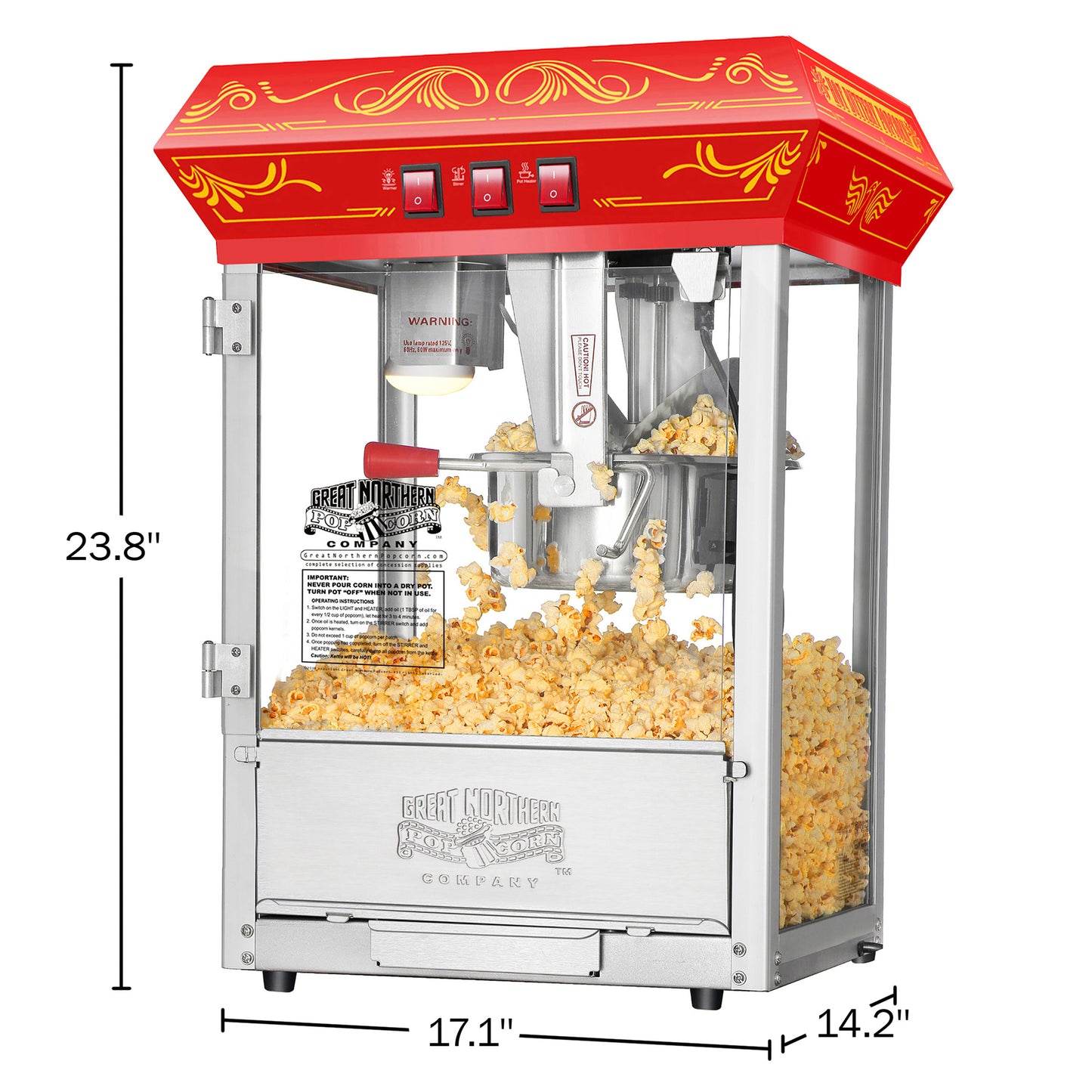 8 oz. Street Vendor Popcorn Machine For Small Business Or Bars
